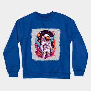 Colorful Astronaut Crewneck Sweatshirt